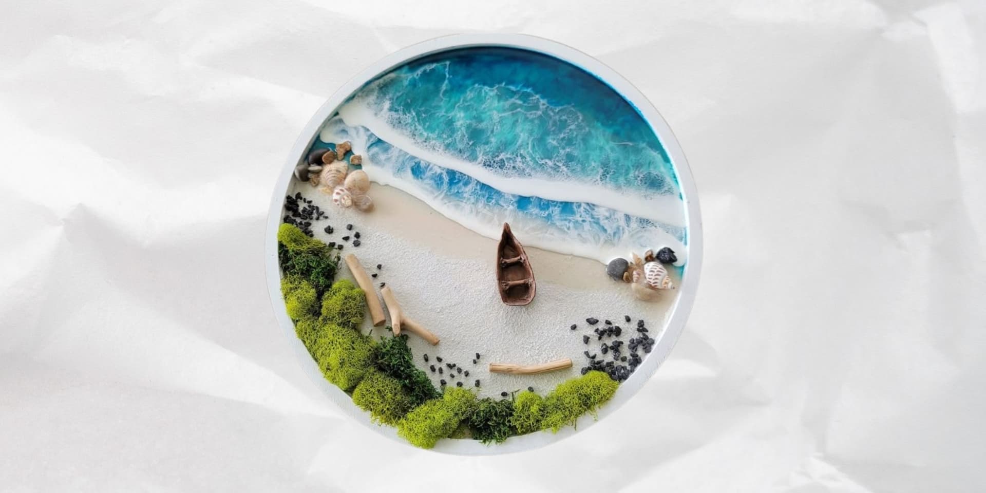 Beach Resin Art